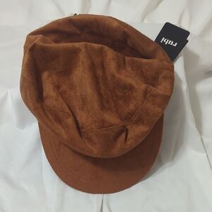 Rubi Bailey Baker Boy Cap, Color Tan